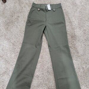 WHBM Outlet - Green flare pants - Size 0